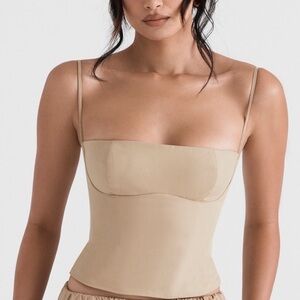 House of CB Beige Corset Top